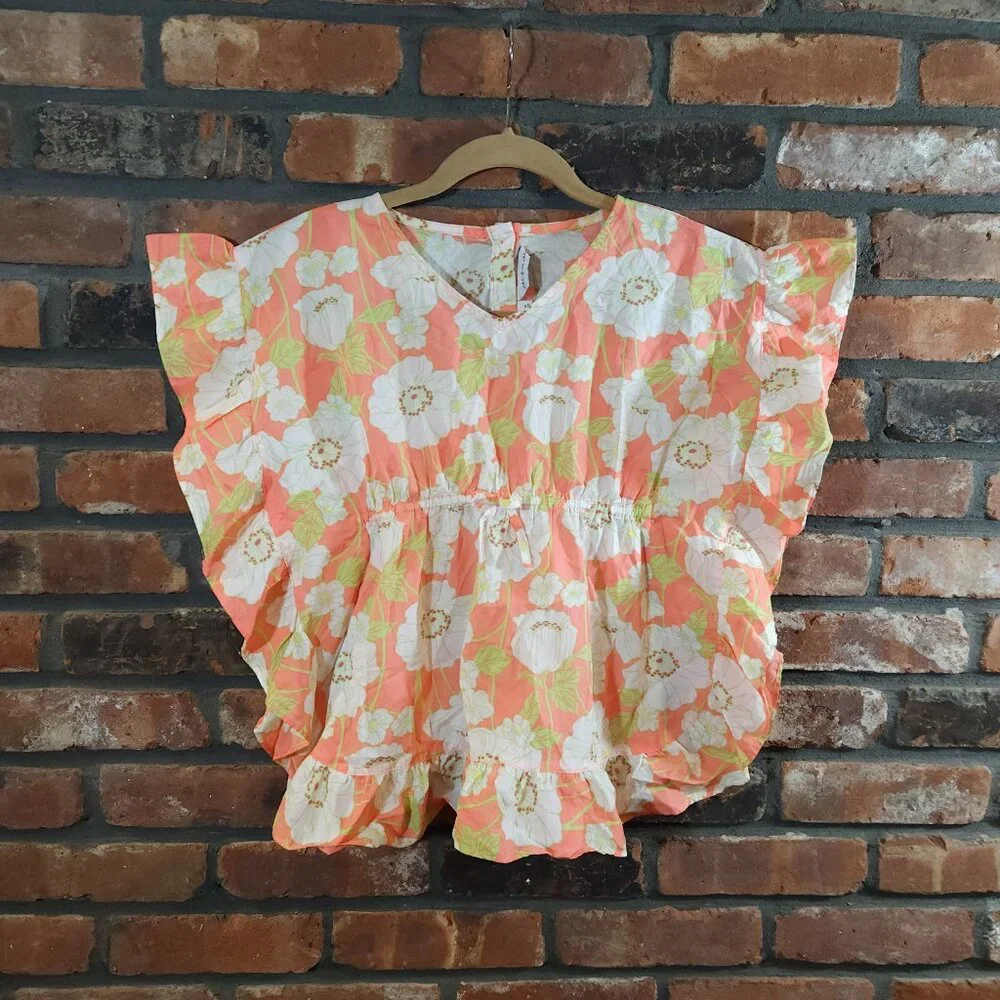 Janie and Jack The Floral Frills Swim Cover-up Beach Summer Vacation Girls' 6